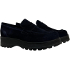 Ore 04.44 by Charly Fox Mocassino Donna camoscio Blu MOKA2/ALEX Made in Italy
