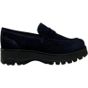 Ore 04.44 by Charly Fox Mocassino Donna camoscio Blu MOKA2/ALEX 100% Pelle Made in Italy