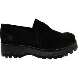 Ore 04.44 by Charly Fox Mocassino Donna camoscio Nero MOKA2/H Alex Made in Italy