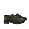 FRANCESCO BRUNELLI women's derby lace-up shoe brown suede BP4134