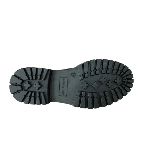 ORE 04.44 women's shoe with laces leather black RB1/ROCCIA MADE IN ITALY