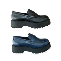 ORE 04.44 mocassino donna pelle MOKA2/ROCCIA MADE IN ITALY