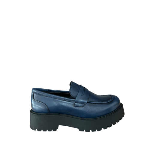 ORE 04.44 women's leather moccasin MOKA2/ROCCIA MADE IN ITALY