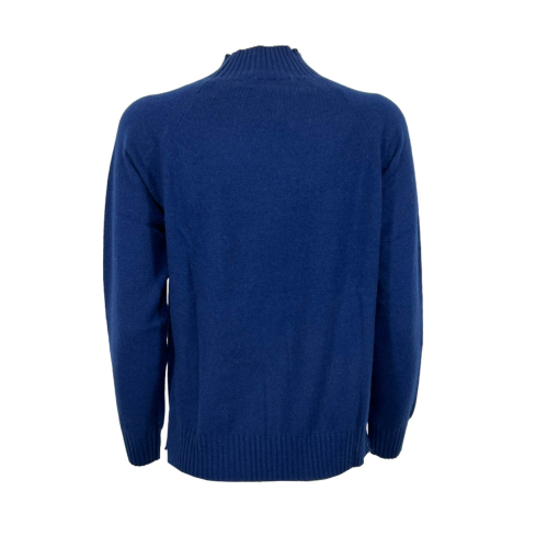 BRAMANTE women's sweater light blue turtleneck art 21 100% cashmere