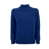 BRAMANTE women's sweater light blue turtleneck art 21 100% cashmere