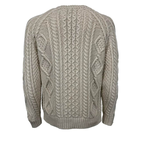 GRP CASA ISAAC cable knit Norwegian workmanship ecru STEVE ROPE MADE IN ITALY