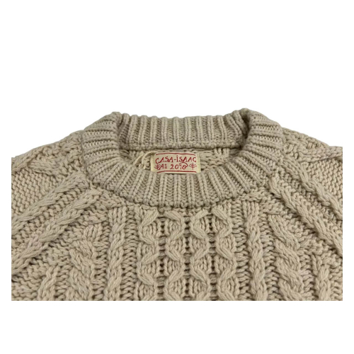 GRP CASA ISAAC cable knit Norwegian workmanship ecru STEVE ROPE MADE IN ITALY