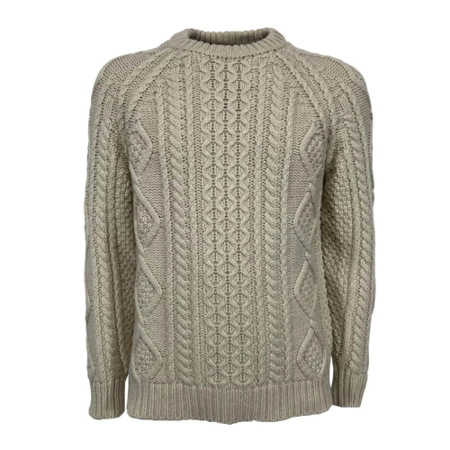 GRP CASA ISAAC cable knit Norwegian workmanship ecru STEVE ROPE MADE IN ITALY