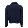 GRP & MAX ROHR fully dropped jacket blue melange MAX 3 SHORT JACKET B MADE IN ITALY