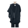 IXOS mantella donna nylon nero over con cappuccio SIMONA 100% poliestere