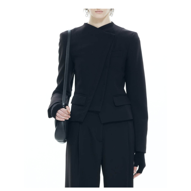 IXOS black women's jacket I50170 AGNESE 83% polyester 13% viscose 4% elastane MADE IN ITALY