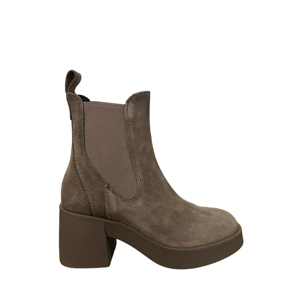 FRANCESCO BRUNELLI stivale basso donna camoscio tortora AR4714 100% pelle