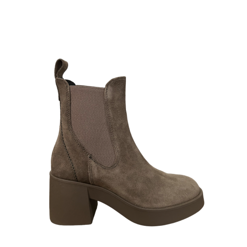 FRANCESCO BRUNELLI stivale basso donna camoscio tortora AR4714 100% pelle