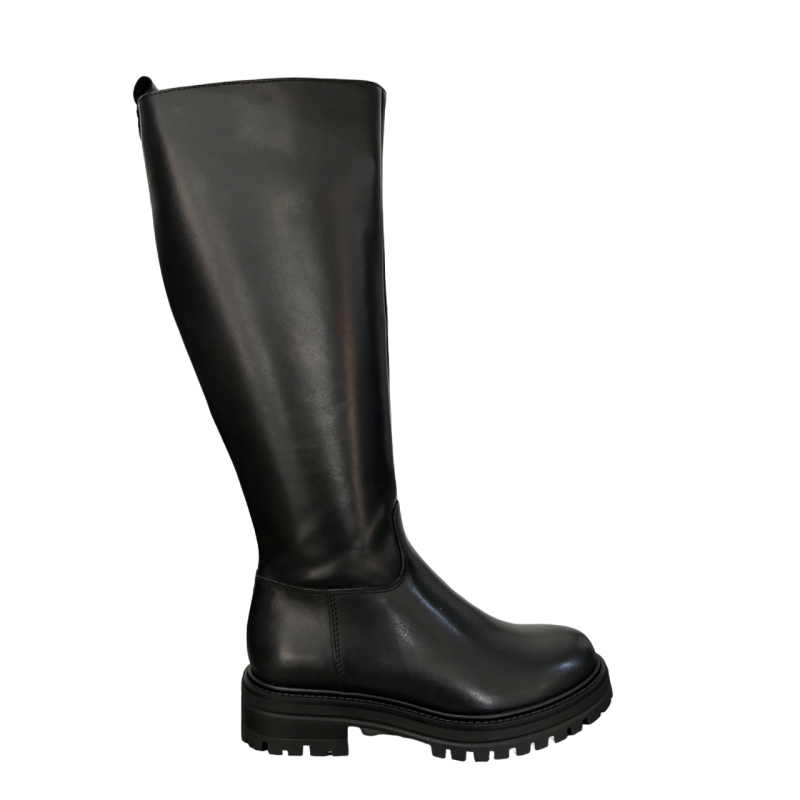 FRANCESCO BRUNELLI women's black leather boot AO4908 100% leather