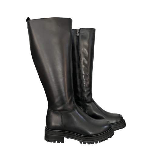 FRANCESCO BRUNELLI women's black leather boot AO4908 100% leather