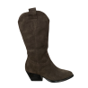 FRANCESCO BRUNELLI stivale donna texano camoscio marrone BV4818 100% pelle