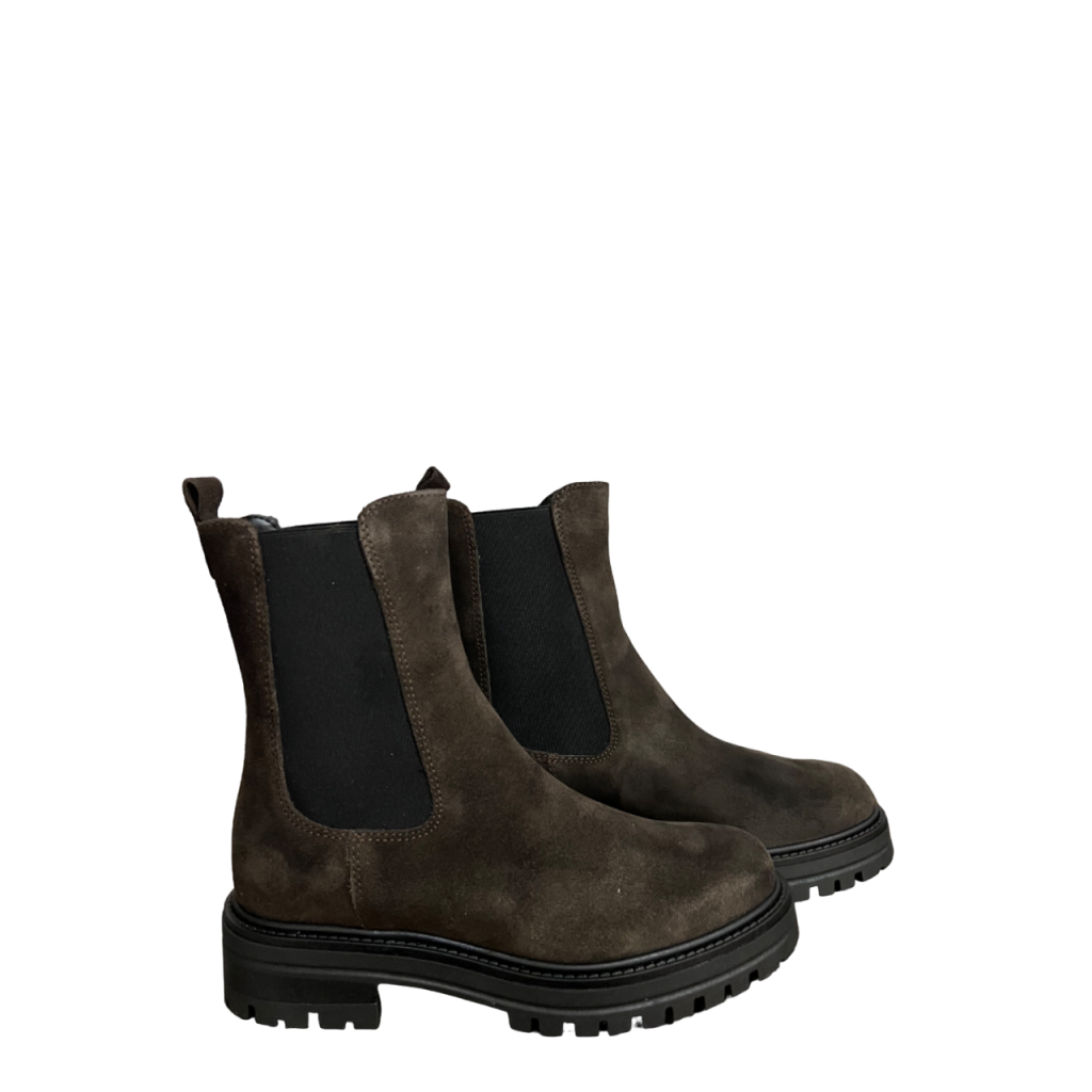 FRANCESCO BRUNELLI stivale basso donna beatles camoscio marrone AO4716