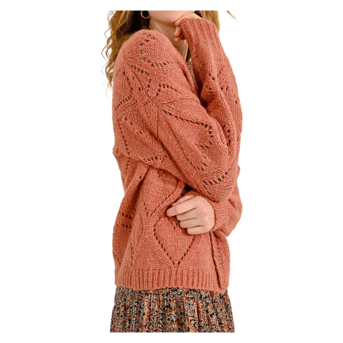MOLLY BRACKEN women's cardigan terracotta heart workmanship LA1631CN