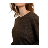 MOLLY BRACKEN maglia donna marrone lurex E1613CN