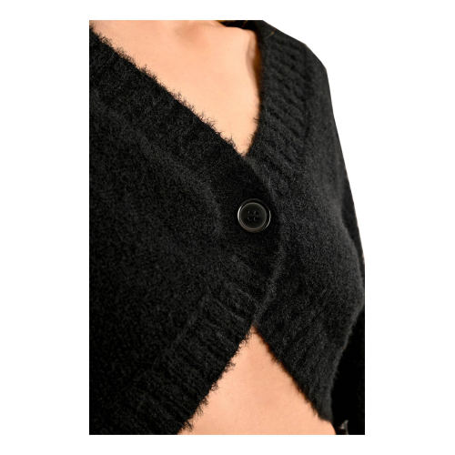 MOLLY BRACKEN black knitted short cardigan LA1622CN 100% polyester