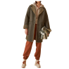 INDI&COLD women's light brown eco-sheepskin jacket MT771 100% polyester