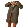 INDI&COLD women's light brown eco-sheepskin jacket MT771 100% polyester