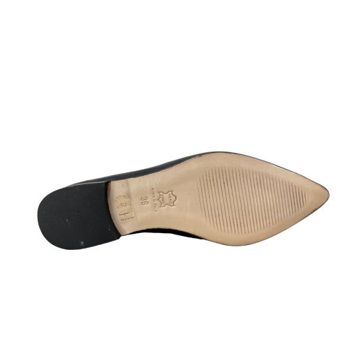 ENTOURAGE ballerina women's black leather pointed shape ANNA PELLE 100% leather MADE IN ITALY