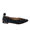 ENTOURAGE ballerina woman suede grey ANNA LEO 100% leather MADE IN ITALY