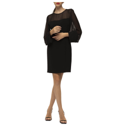 KORALLINE abito donna crepe...