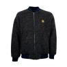 WOC men's bomber jacket melange blue/brown SINGAPORE JACKET MADE IN ITALY