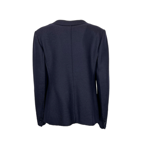 MERLET SUDTIROL women's blue unlined jacket ANITA 100% wool MADE IN ITALY