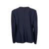 MERLET SUDTIROL women's blue unlined jacket ANITA 100% wool MADE IN ITALY