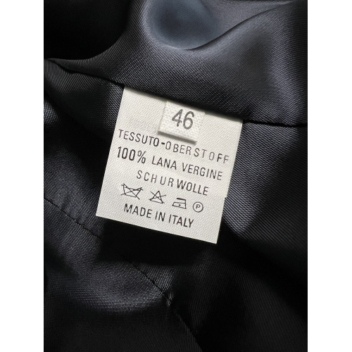 MERLET SUDTIROL women's blue unlined jacket ANITA 100% wool MADE IN ITALY