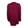 WU’SIDE women’s oversized shirt burgundy 25130 100% viscose MADE IN ITALY