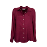 WU’SIDE women’s oversized shirt burgundy 25130 100% viscose MADE IN ITALY