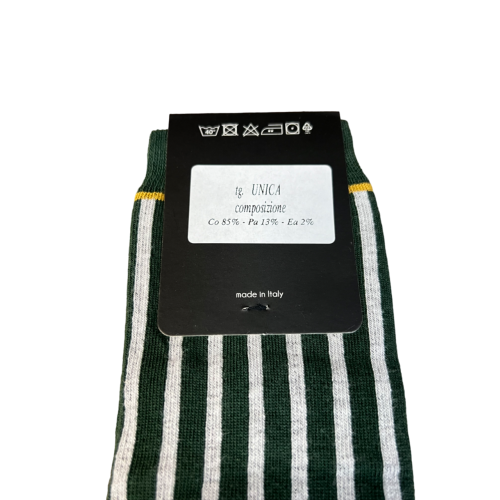 JUSTMINE women's long striped sock K217 MADE IN ITALY