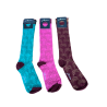 JUSTMINE women's long sock geometric pattern K217 MADE IN ITALY