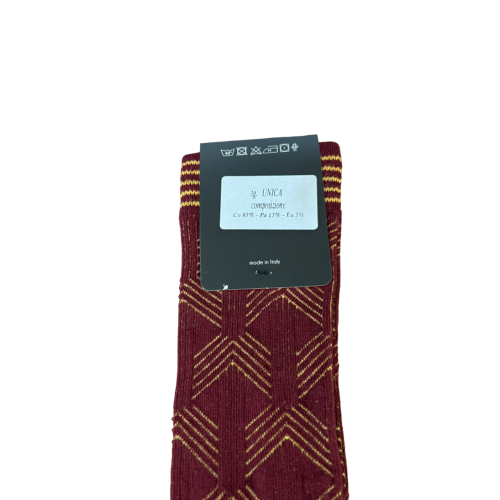 JUSTMINE women's long sock geometric pattern K217 MADE IN ITALY