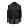 L’IMPERMEABILE men's coated cotton black POMPIERE LEV COT MADE IN ITALY