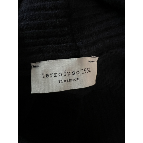 TERZO FUSO 1952 men's shawl cardigan English ribs L-3818P 100% merino wool MADE IN ITALY