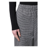 NEIRAMI pantalone donna quadretti vichy bianco/nero P004PP MADE IN ITALY