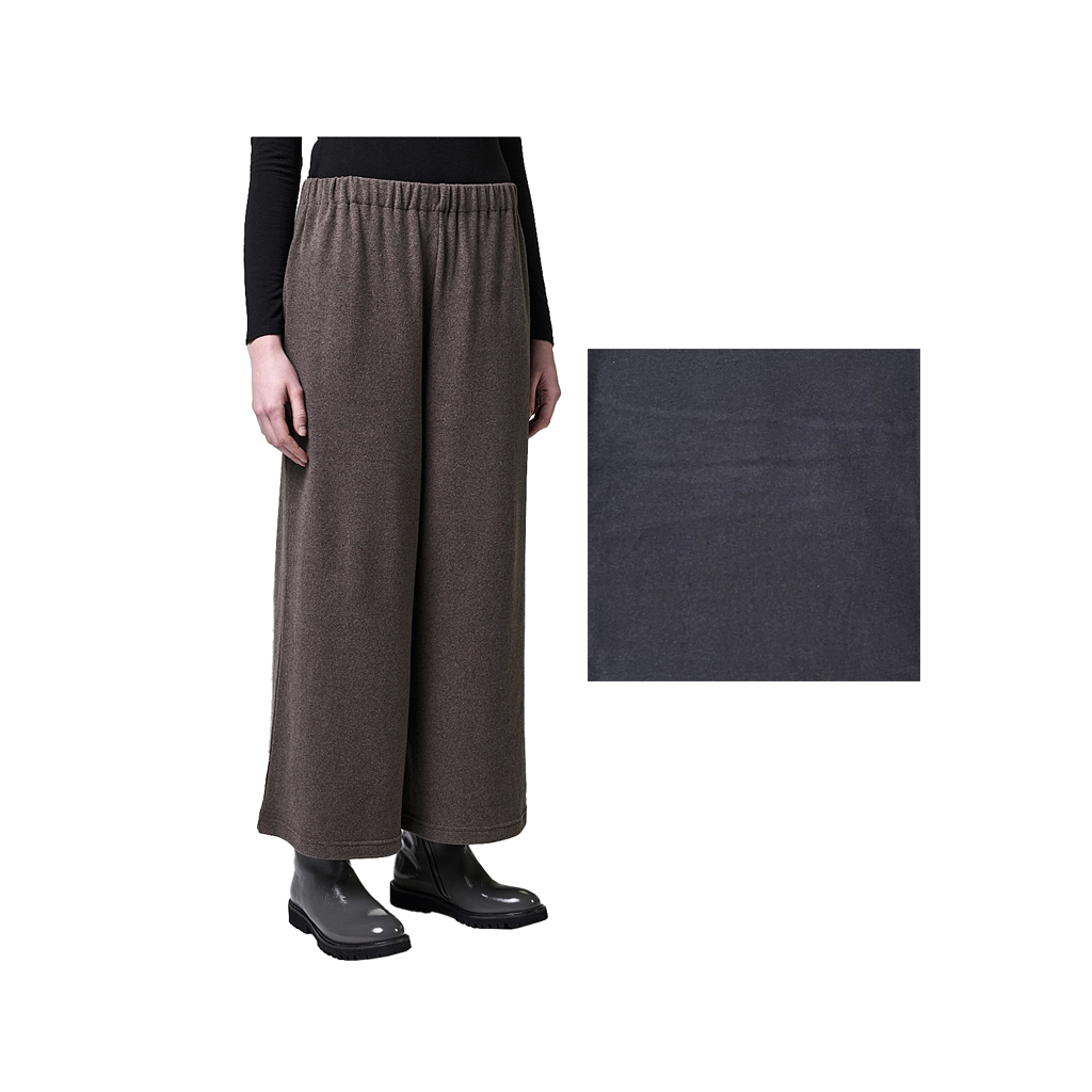 NEIRAMI women's trousers cotton fleece wide B122SB WIDE MADE IN ITALY