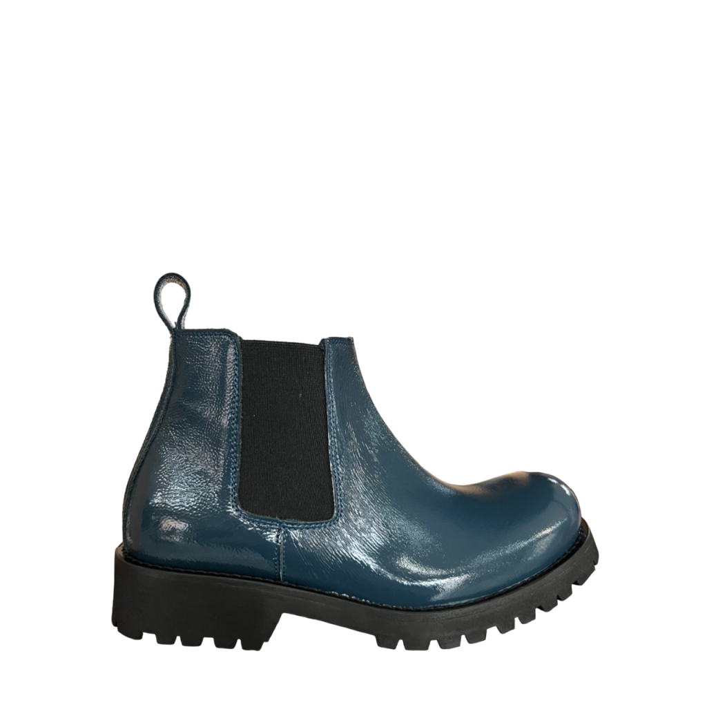 NEIRAMI low boot women beatles blue patent SH02NV BEATLES MADE IN ITALY