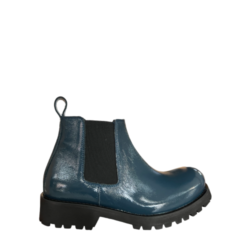 NEIRAMI low boot women beatles blue patent SH02NV BEATLES MADE IN ITALY
