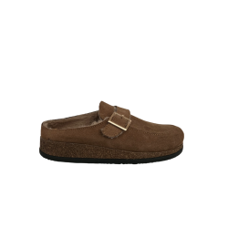 LE TIROLESI pantofole donna ecomontone cammello BIOLA MADE IN ITALY