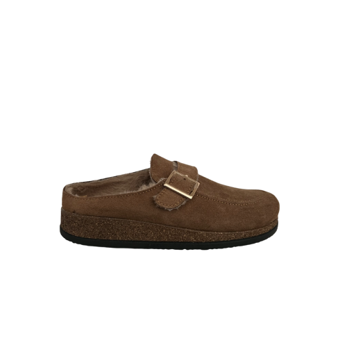LE TIROLESI women's slippers eco sheepskin camel BIOLA MADE IN ITALY
