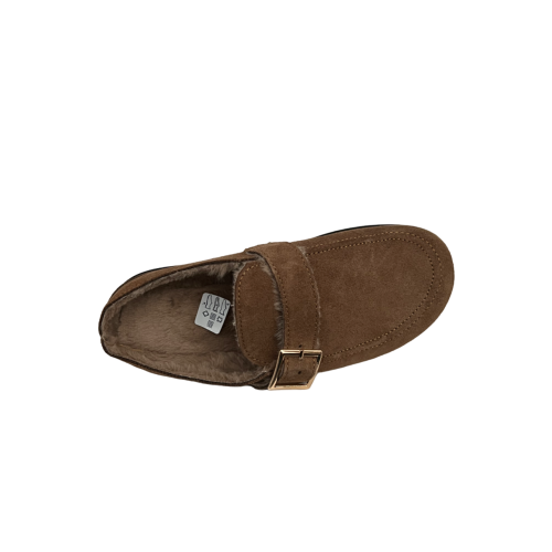 LE TIROLESI women's slippers eco sheepskin camel BIOLA MADE IN ITALY