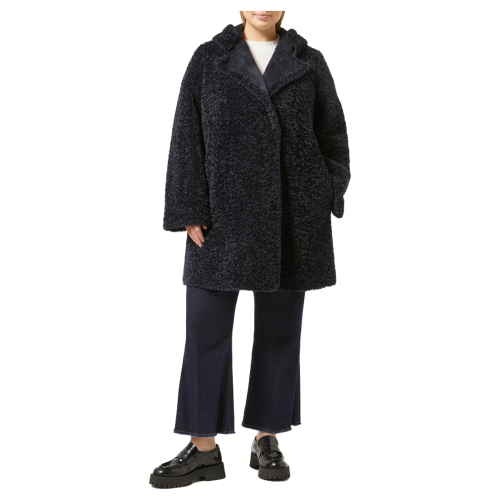 PERSONA by Marina Rinaldi giaccone donna ecomontone reversibile blu 2423456072600 LEGENDA
