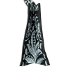 LA FEE MARABOUTE borsa shopper canvass pesante floreale nero/bianco ZUMIRA MADE IN INDIA