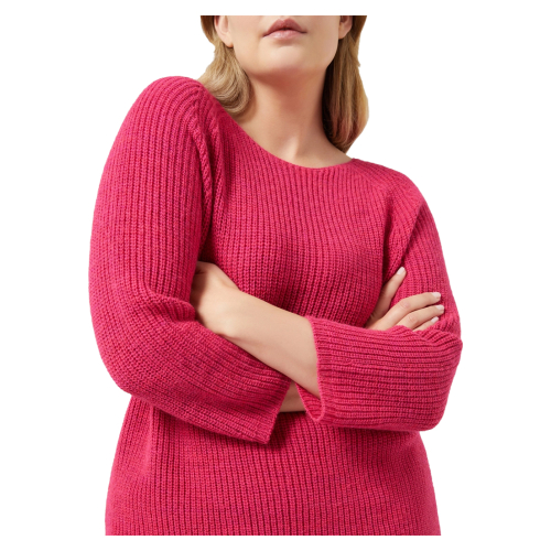 PERSONA by Marina Rinaldi N.O.W line women's sweater English ribs 2423366035600 CALESSE MADE IN ITALY